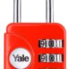 Yale - Combination Padlock - Red