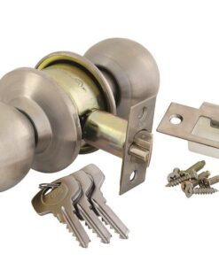 Yale - Round Cylindrical Knob Set - Satin Silver