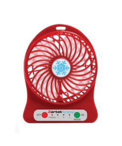 Zartek Breez Rechargeable Mini Fan - Red