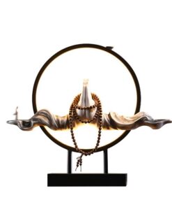 Zen Backflow Incense Burner LED - Large Home Decor 45x 37cm