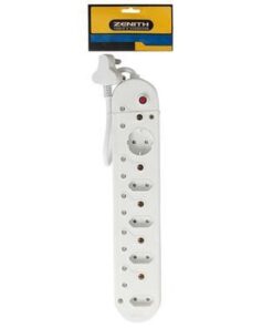 Zenith - Multiplug - 5 x 16 Amp - 5 x 2 Amp - Pin - Cord - 4 Pack