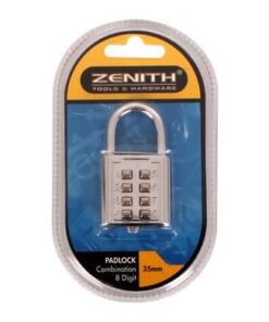 Zenith Padlock with 8-Digit Combination 35mm Lock