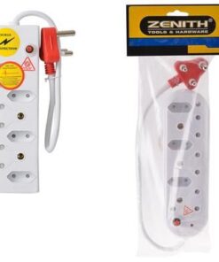 Zenith Six Way Multiplug for 2 Prong and 3 Prong Plugs