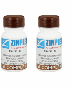 Zinplex B-Complex - Double Pack 60 tablets (30 Tablets Each)