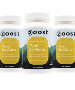 Zoost Gout Be Gone For Relief of Gout & Rheumatoid Arthritis - 3 Pack