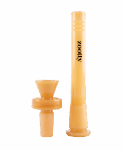 Zootly Coloured Glass Bong Bowl & Downstem (14mm) - Orange