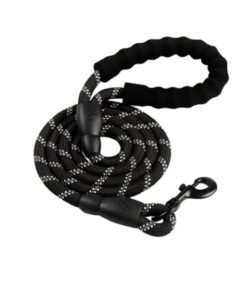 0.8 cm Nylon Rope Pet Lead Leash - Black