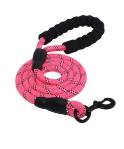 0.8 cm Nylon Rope Pet Lead Leash - Pink