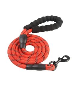 0.8 cm Nylon Rope Pet Lead Leash - Red