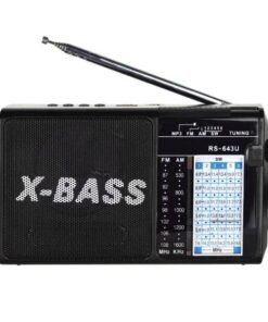 1-6 band Portable Radio with torch light, Rechargeable, dc jack RS-643U