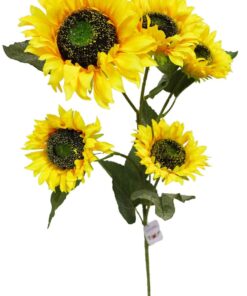 1 Piece 5 Stems Artificial Flower Sunflower (90cm)