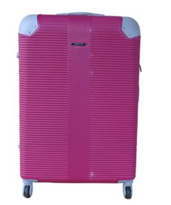 1 Piece Hard Outer Shell Luggage 19" - Hot Pink