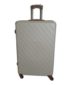 1 Piece Hard Outer Shell Luggage Set Premium ZT - White - 30 cm