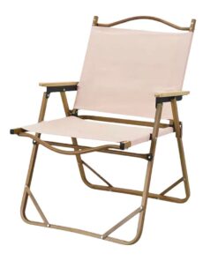 1 Piece Portable Heavy Duty Aluminium Camping Folding Chairs - Khakhi