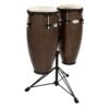 1 x Toca Percussion 10" & 11" Synergy Series Conga Set with Stand - Tobacco