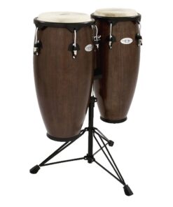 1 x Toca Percussion 10" & 11" Synergy Series Conga Set with Stand - Tobacco