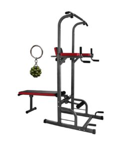 10 in 1 Power Tower Sit Up Bench Adjustable Pull Up Bar And Keyholder