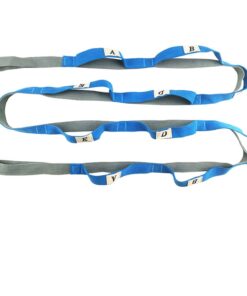 10-Loop Yoga Fitness Resistance Exercise Stretching Strap - Blue