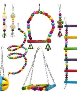 10 Pack Bird Cage Toys, Parrot Toys, Pet Bird Toys