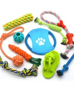 10 Pcs Dog Chew Rope Toy Puppy Molar Rope Teething for Aggressive Chewers