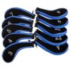 10 Piece Golf Club Head Protective Covers-Blue