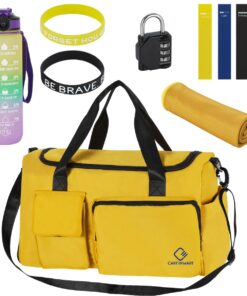10 Piece Gym Bag Starter Kit With Sports Duffel Bag For Ladies & Men