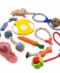 10 Piece Puppy Rope Set - For Tugging and Chewing Pleasure
