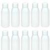 10 x 500ml White Plastic Bottles