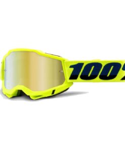 100% Accuri 2 Goggle Fluo Yellow - Mirror Gold Lens