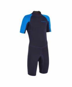 100 Child's 1.5mm Neoprene Blue Shorty Surfing Wetsuit - 4 years