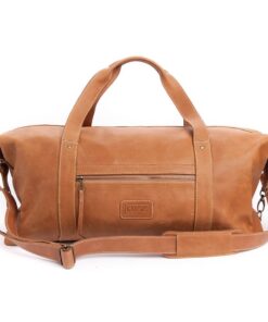 100% Leather Duffel Bag Tan