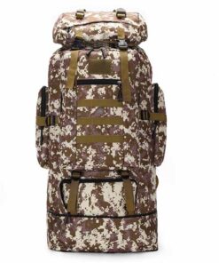 100L Large Capacity Expanded Outdoor Military Hiking Backpack - Desert Camo