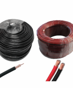 100M Pure Copper Coaxial Cable + 100M Pure Copper Power X 2 Core Cable
