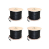 100M Rolls - RG59 & Power Cable for CCTV Cameras - Pack of 4