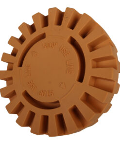100MM SERRATED RUBBER ADHESIVE RESIDUE REMOVER  WHEEL (25MM)