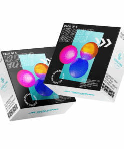 10x J.R Golfing LED Light Up Golf Balls for Night Golf | Impact-Activated