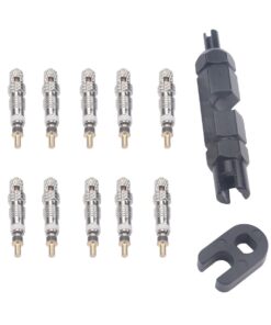 10x T4U Presta Valve Cores with Tools