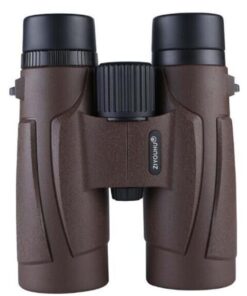 10X42 HD Portable Bak 4 FMC Green Film Binoculars Telescope - Brown