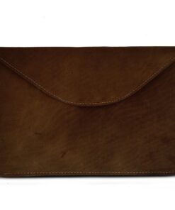 11 Inch Genuine Leather Laptop Sleeve - Saddle Brown