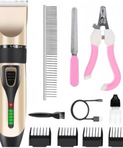 11 Piece Dog Shaver Clippers Cordless Pet Grooming Kit