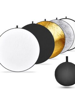 110cm 43" 5-in-1 Round Light Reflector Photography Disc Collapsible Studio