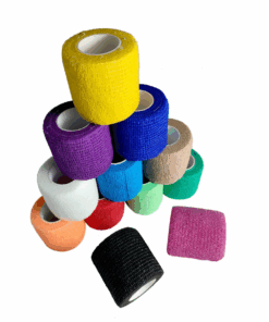 12 Colorful Non Woven Self Adhesive Bandage For Pets and Sport Protect