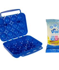 12 Egg Camping Storage Container With Wipes