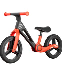 12" Foldable Toddler Balance Bike, No Pedal Push Balance Kids Bicycle - Red