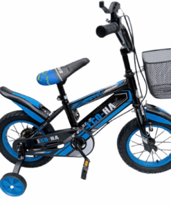 12-Inch Black and Blue Eco Ha Bicycle for Boys - 3 Years to 4 Years
