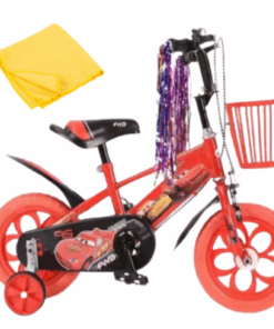 12-Inch Kids Bicycle and Cloth - Red