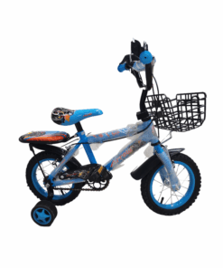12-inch Kids Bicycle with Basket - Assembled - Blue