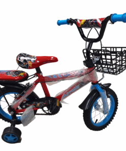 12-inch Kids Bicycle with Basket - Assembled - Red, Blue