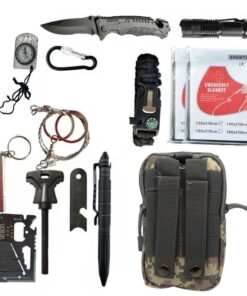 12-Piece Tactical Survival And Emergency Kit -SYF025 - Grey
