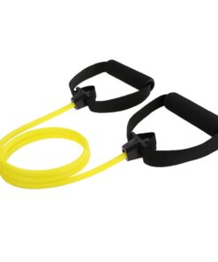 120cm Resistance Exercise Band with Soft Grip Handle - Yellow